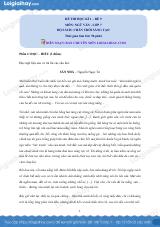 Đề thi học kì 1 Văn 7 Chân trời sáng tạo - Đề số 9